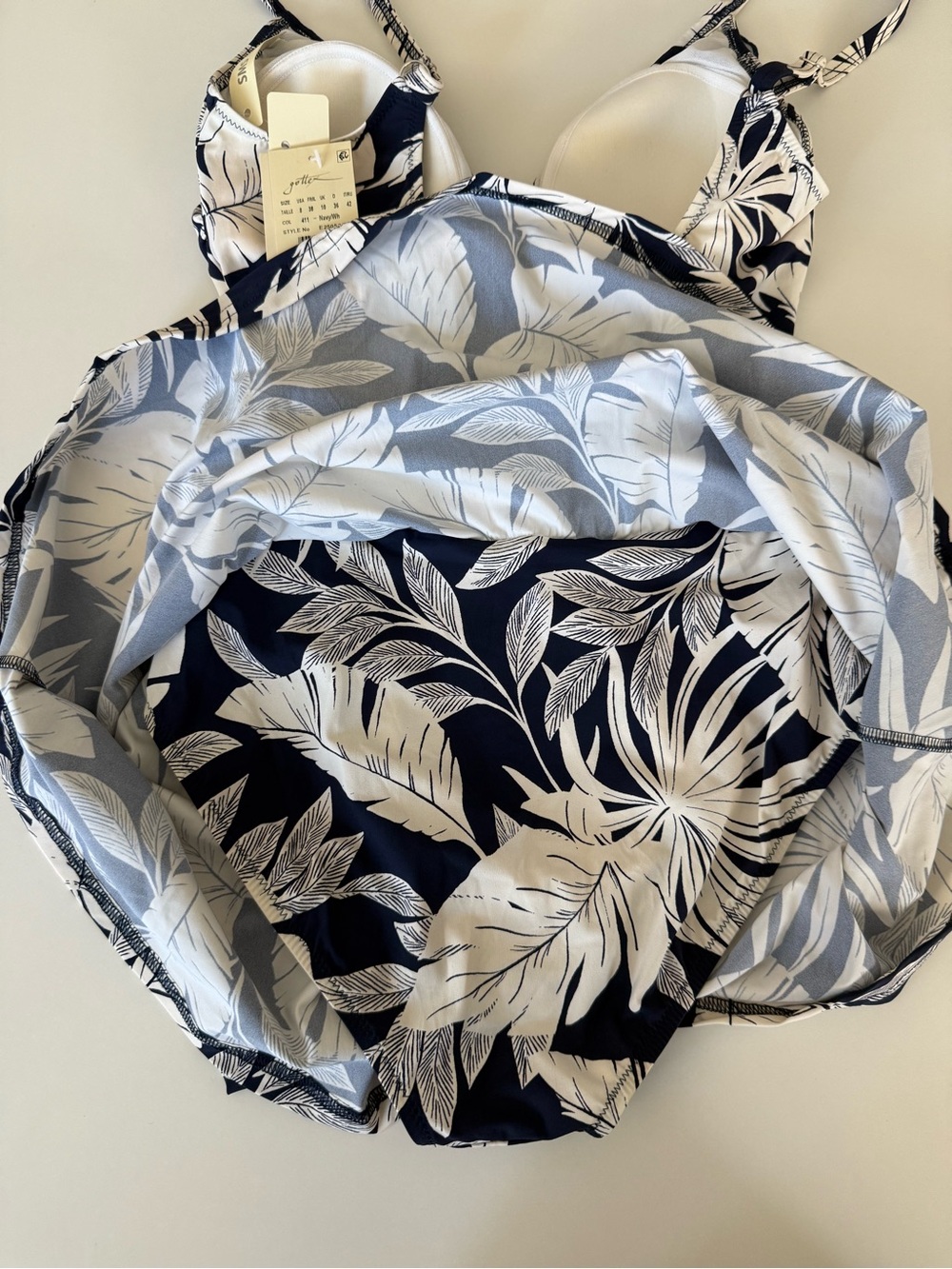 GOTTEX MALAYA SURPLICE RUFFLE SWIMDRESS - Picture 8 of 9